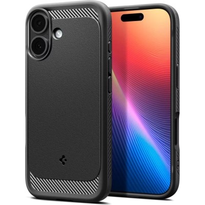 Чохол Spigen для iPhone 17, Rugged Armor MagFit, Matte Black