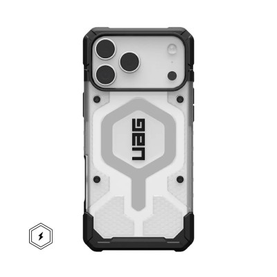 Чохол UAG для iPhone 17 Pro Max, Pathfinder Clear MagSafe, Ice/Silver