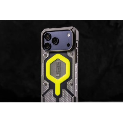 Чохол UAG для iPhone 17 Pro Max, Pathfinder Clear MagSafe, Ice/Silver