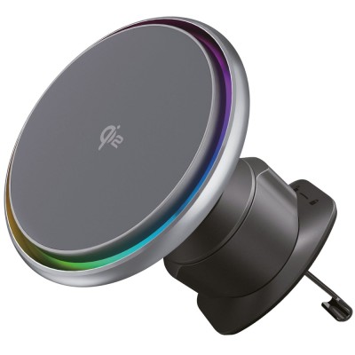 Автомобільний тримач з Бездротовим ЗП Proove IceCore QI2 15W (WHIC15002003) gray