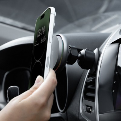 Автомобільний тримач з Бездротовим ЗП Proove IceCore QI2 15W (WHIC15002003) gray Автомобільний тримач з Бездротовим ЗП Proove IceCore QI2 15W (WHIC15002003) gray