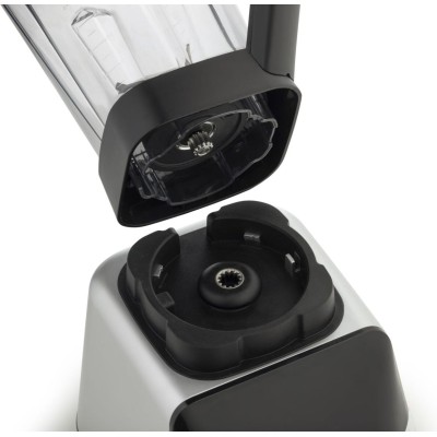 Блендер Gorenje стаціонарний 1500Вт, чаша-2000мл, дисплей, подрібнювач, чорний-нерж