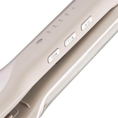 Випрямляч Ardesto Pearl Cream, 50Вт, 140-230C, кераміка, з функцією подачі пару, бежевий