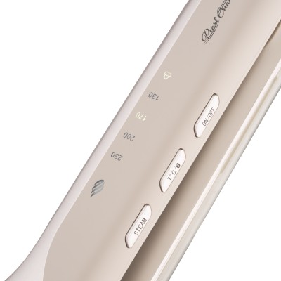 Випрямляч Ardesto Pearl Cream, 50Вт, 140-230C, кераміка, з функцією подачі пару, бежевий