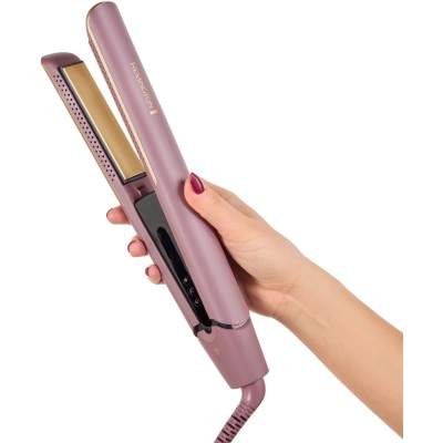 Випрямляч Remington AIRvive, 61Вт, темп.режимов-5, 150-230С, дісплей, кераміка, фіолетово-злотий