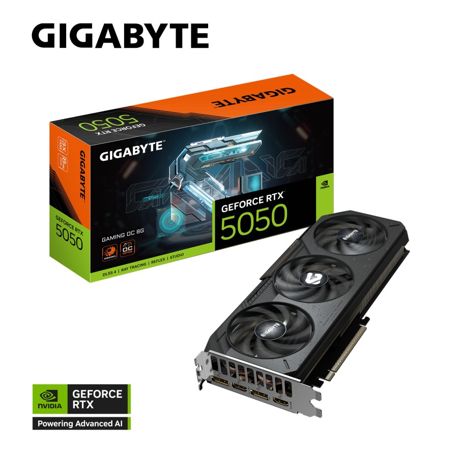 Відеокарта GIGABYTE GeForce RTX 5050 8GB GDDR6 GAMING OC Відеокарта GIGABYTE GeForce RTX 5050 8GB GDDR6 GAMING OC