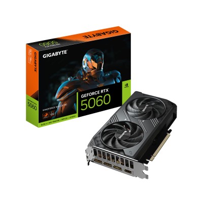 Відеокарта GIGABYTE GeForce RTX 5060 8GB GDDR7 WINDFORCE 2 OC MAX Відеокарта GIGABYTE GeForce RTX 5060 8GB GDDR7 WINDFORCE 2 OC MAX