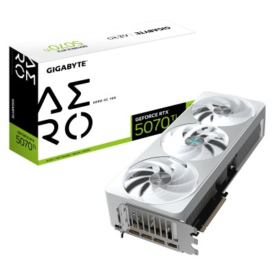 Відеокарта GIGABYTE GeForce RTX 5070 Ti 16GB GDDR7 AERO OC Відеокарта GIGABYTE GeForce RTX 5070 Ti 16GB GDDR7 AERO OC