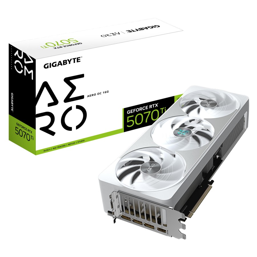Відеокарта GIGABYTE GeForce RTX 5070 Ti 16GB GDDR7 AERO OC Відеокарта GIGABYTE GeForce RTX 5070 Ti 16GB GDDR7 AERO OC