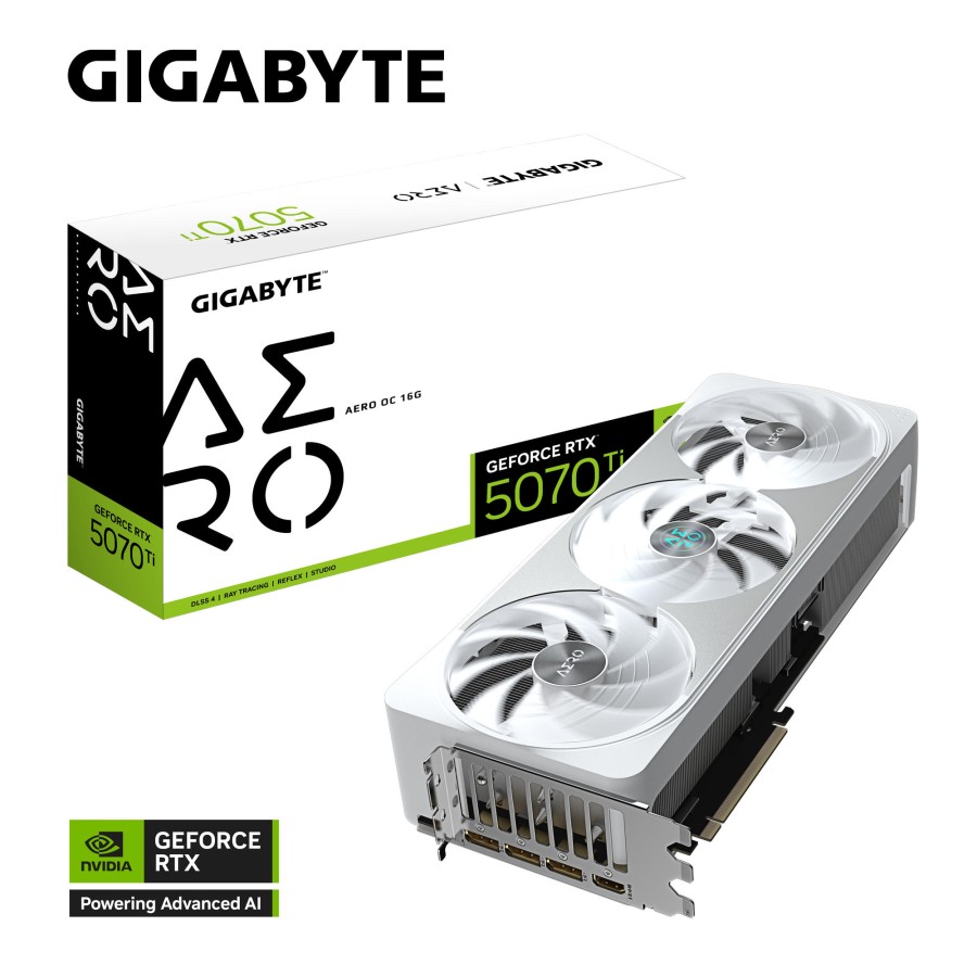 Відеокарта GIGABYTE GeForce RTX 5070 Ti 16GB GDDR7 AERO OC Відеокарта GIGABYTE GeForce RTX 5070 Ti 16GB GDDR7 AERO OC