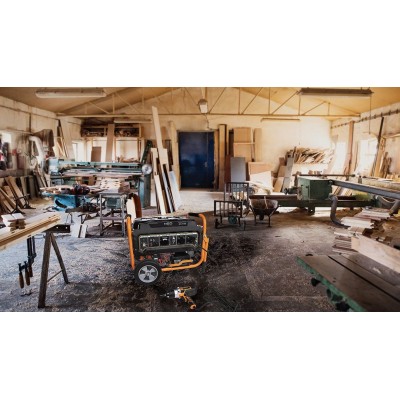 Генератор бензиновий Neo Tools 230В (1 фаза), 2.8/3кВт, електростартер, AVR, 45кг + Портативний зарядний пристрій сонячна панель