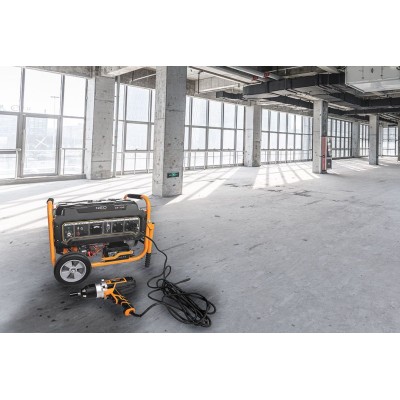 Генератор бензиновий Neo Tools 230В (1 фаза), 2.8/3кВт, електростартер, AVR, 45кг + Портативний зарядний пристрій сонячна панель