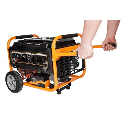 Генератор бензиновий Neo Tools 230В (1 фаза), 2.8/3кВт, електростартер, AVR, 45кг + Портативний зарядний пристрій сонячна панель