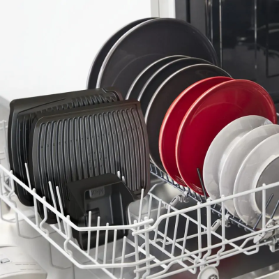 Гриль Tefal прижимний Optigrill , 2000Вт, з`ємні пластини, метал, чорний