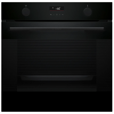 Духова шафа Bosch електрична, 76л, A, дисплей, конвекція, телескопічні направляючі, чорний