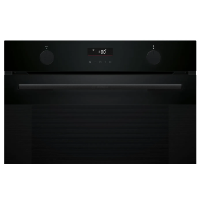 Духова шафа Bosch електрична, 76л, A, дисплей, конвекція, телескопічні направляючі, чорний