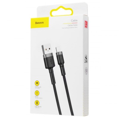 Кабель Baseus Cafule Lightning 2.4A (0.5m) (CALKLF-A090) red Кабель Baseus Cafule Lightning 2.4A (0.5m) (CALKLF-A090) red