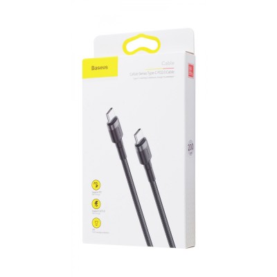 Кабель Baseus Cafule Type-C to Type-C PD 2.0 60W (2m) (CATKLF-H09) red