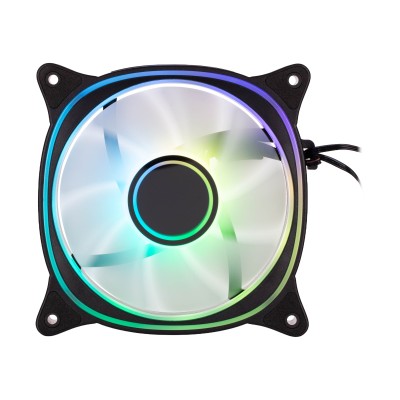 Корпусний вентилятор 2E GAMING Air Cool X Fan ACF120XB-ARGB, 120мм, 1200rpm, 3pin, 3pin +5VARGB, 20,4dBa, чорний