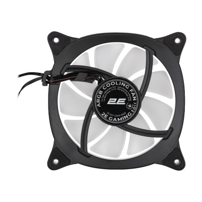 Корпусний вентилятор 2E GAMING Air Cool X Fan ACF120XB-ARGB, 120мм, 1200rpm, 3pin, 3pin +5VARGB, 20,4dBa, чорний