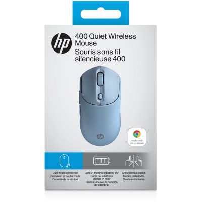 Миша HP 400 Quiet, WL/BT, блакитний