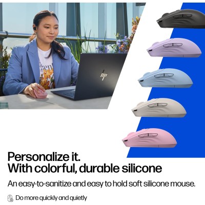 Миша HP 400 Quiet, WL/BT, рожевий