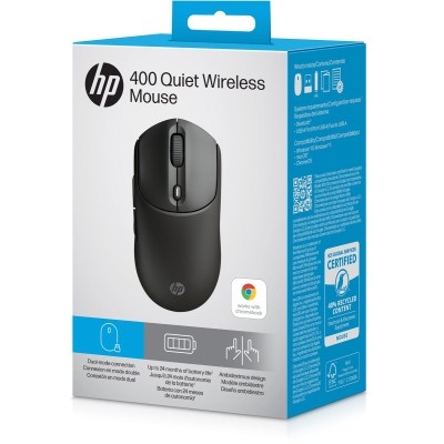 Миша HP 400 Quiet, WL/BT, чорний