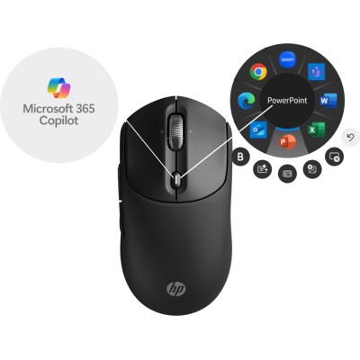 Миша HP 700 Rechargeable, WL/BT, чорний