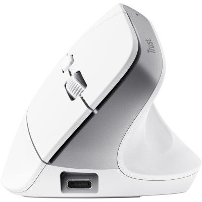 Миша Trust Bayo+ Multidevice Ergonomic, BT/WL/USB-A, біла