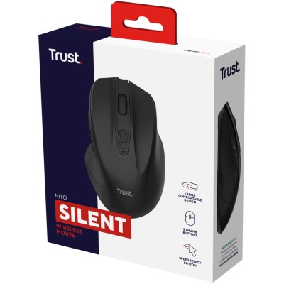 Миша Trust Nito Silent, WL, чорний