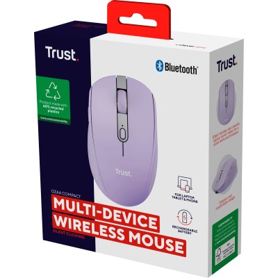 Миша Trust Ozaa Compact Multi-Device, WL/BT, фіолетовий