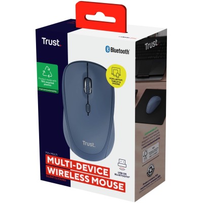 Миша Trust Yvi+ Compact Multi-Device, WL/BT/USB-A, синій