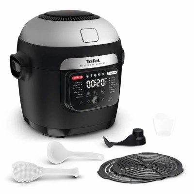 Мультиварка-мультипіч Tefal Multicook Actifry, 1334Вт, чаша-6л, сенсорне керув., 14 програм, метал/пластик, чорний