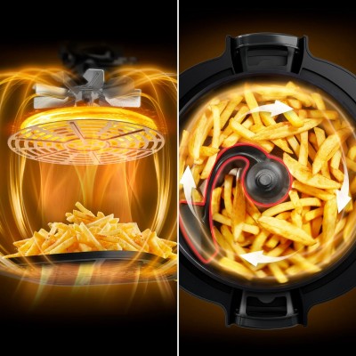 Мультиварка-мультипіч Tefal Multicook Actifry, 1334Вт, чаша-6л, сенсорне керув., 14 програм, метал/пластик, чорний