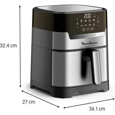 Мультипіч Moulinex EasyFry&Grill Digital, 1550Вт, чаша-4.2л, сенс. керув., пластик, сірий