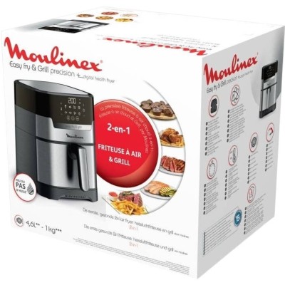 Мультипіч Moulinex EasyFry&Grill Digital, 1550Вт, чаша-4.2л, сенс. керув., пластик, сірий