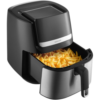 Мультипіч Sencor Vita Fryer, 1600Вт, чаша-6,5л, сенсорне керув., 10 програм, пластик, нерж. сталь-чорний