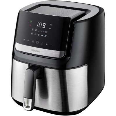 Мультипіч Sencor Vita Fryer, 1600Вт, чаша-6,5л, сенсорне керув., 10 програм, пластик, нерж. сталь-чорний