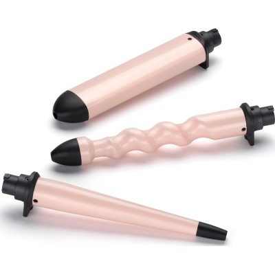 Мультистайлер Babyliss Curl & Wave Trio Styler, 58Вт, темп.режимов-2, 180°C, 210°C , термо килимок, рукавиця, кераміка, чорно-ро