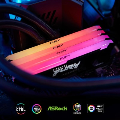 Пам'ять ПК Kingston DDR4 32GB KIT (16GBx2) 3200 FURY Beast RGB