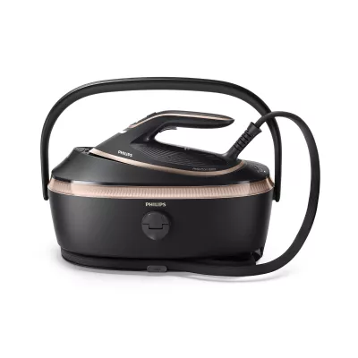 Парогенератор Philips PerfectCare 8000, 3120Вт, 1400мл, паровий удар -800гр, верт. відпарювання, нерж. сталь, чорний