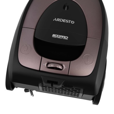 Пилосос Ardesto мішковий, 800Вт, мішок- 2.5л, HEPA, чорно-бронзовий