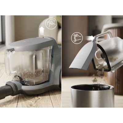 Пилосос Electrolux контейнерний, 850Вт, конт пил -2л, HEPA12, 3 насадки, сірий