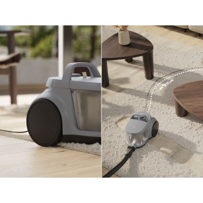 Пилосос Electrolux контейнерний, 850Вт, конт пил -2л, HEPA12, 3 насадки, сірий