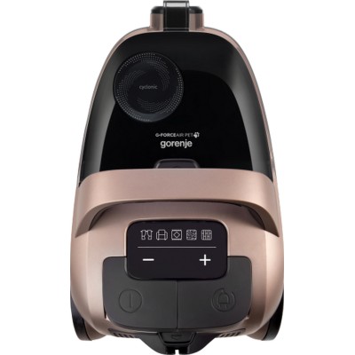 Пилосос Gorenje контейнерний, 850Вт, конт пил -3.3л, HEPA, телескоп трубка, сенсорне упр, бронзовий