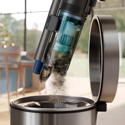 Пилосос Philips безпровідний Complete Series 8000, вологе прибирання, конт пил -0.6л, автон. робота до 80хв, чорно-блакитний