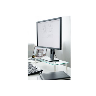 Підставка для монітора DIGITUS Universal glass monitor riser, до 20кг