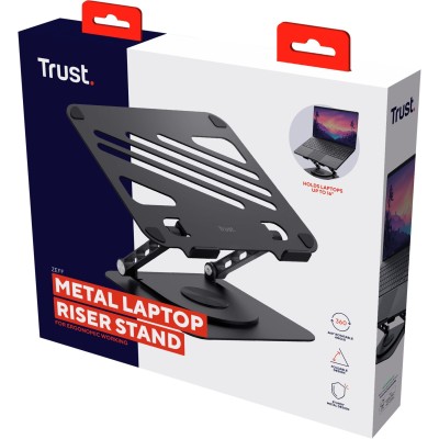 Підставка для ноутбука Trust Zeff Metal, до 16", сірий Підставка для ноутбука Trust Zeff Metal, до 16", сірий