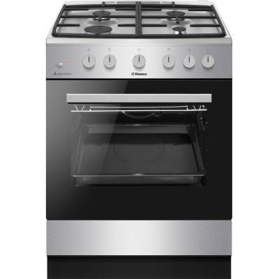 Плита Hansa газова, 70л, 60x60см, чавун, нерж