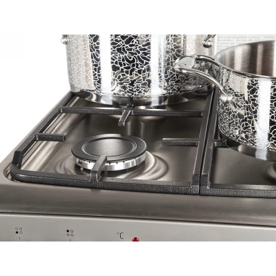 Плита Hansa комбінована, 62л, 50x60см, дисплей, конвекція, чавун, нерж